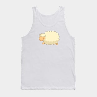 cute flat sheep character design Tank Top